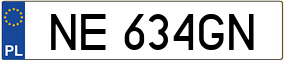 Trailer License Plate